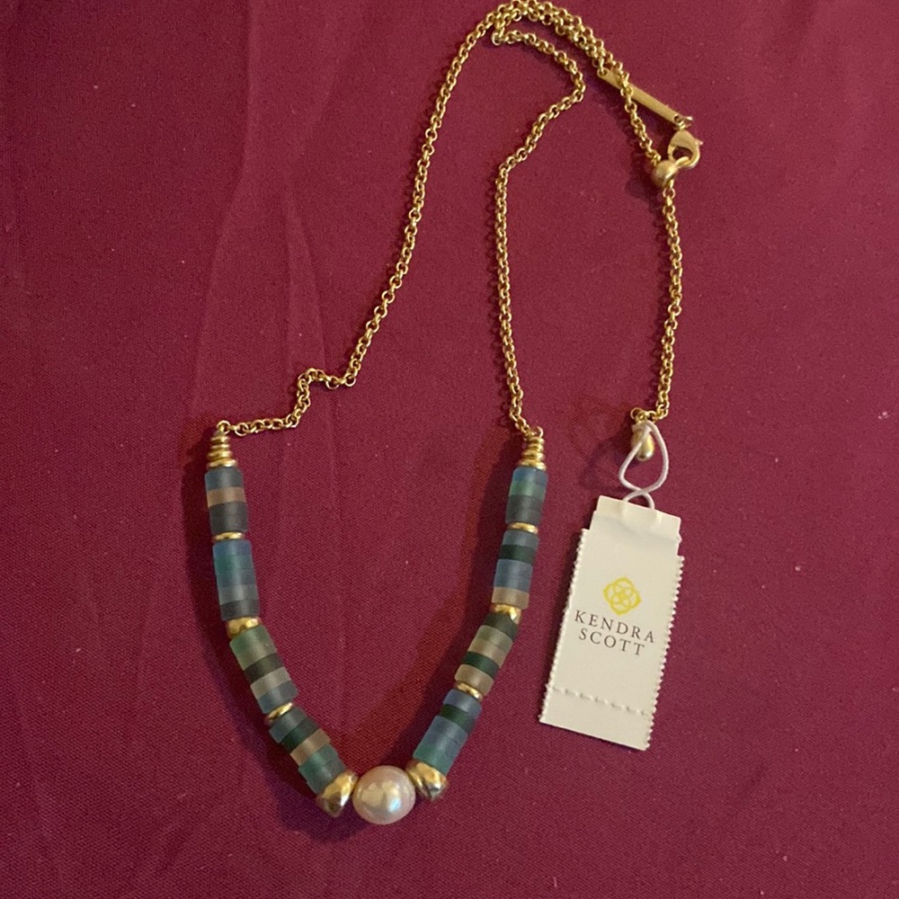 Kendra Scott Lila MOP Beaded Strand Necklace NWT